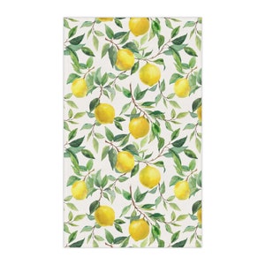 Lemon Kitchen Towel Fruits dish towel yellow citrus kitchen decor lemon tea towel cottagecore hostess gift kitchenware  housewarming gift