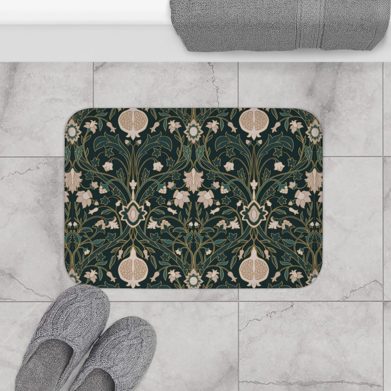 Green Bath Mat - Etsy