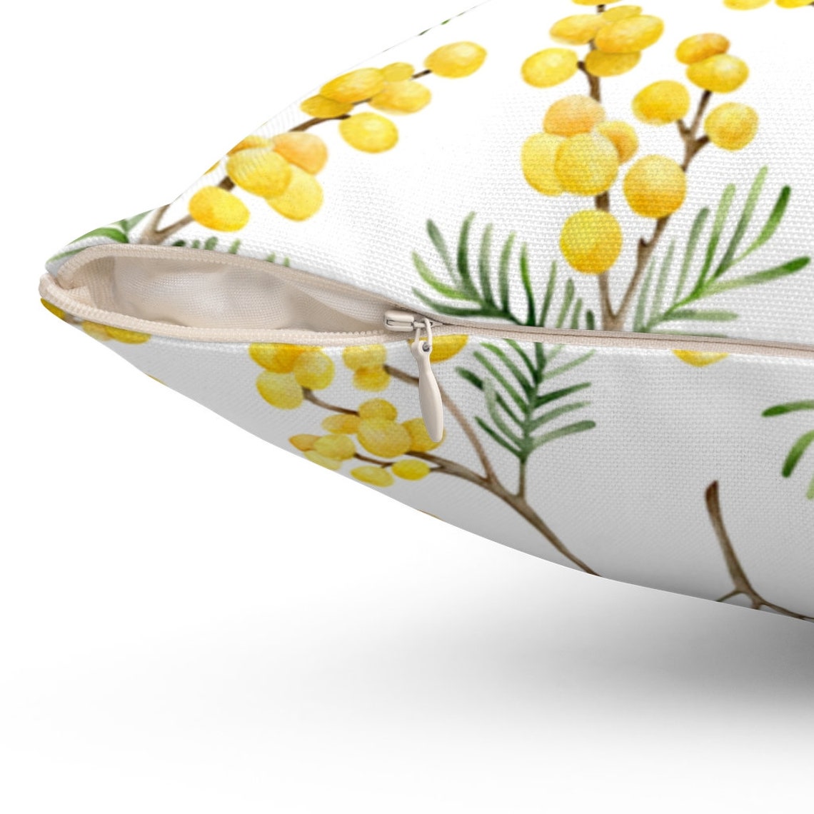 Mimosa Throw Pillow Cover Floral Pillow Cover Floral Home Etsy