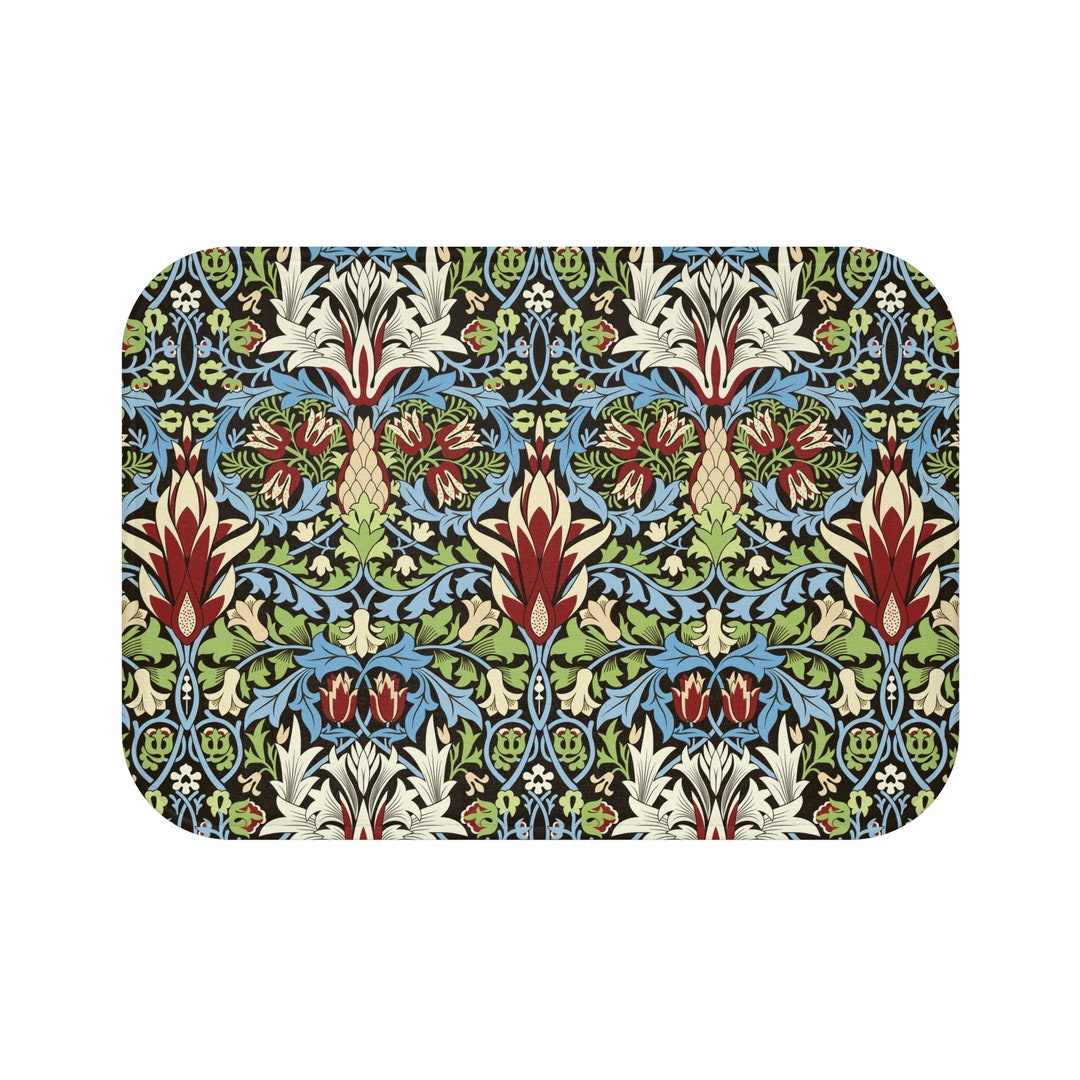 Art Deco Bath Mat William Morris Bath Mats Art Deco Bathroom Decor