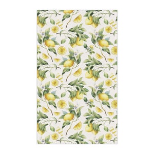 Lemon Kitchen Towel Fruits dish towel yellow citrus kitchen decor lemon tea towel cottagecore hostess gift kitchenware  housewarming gift