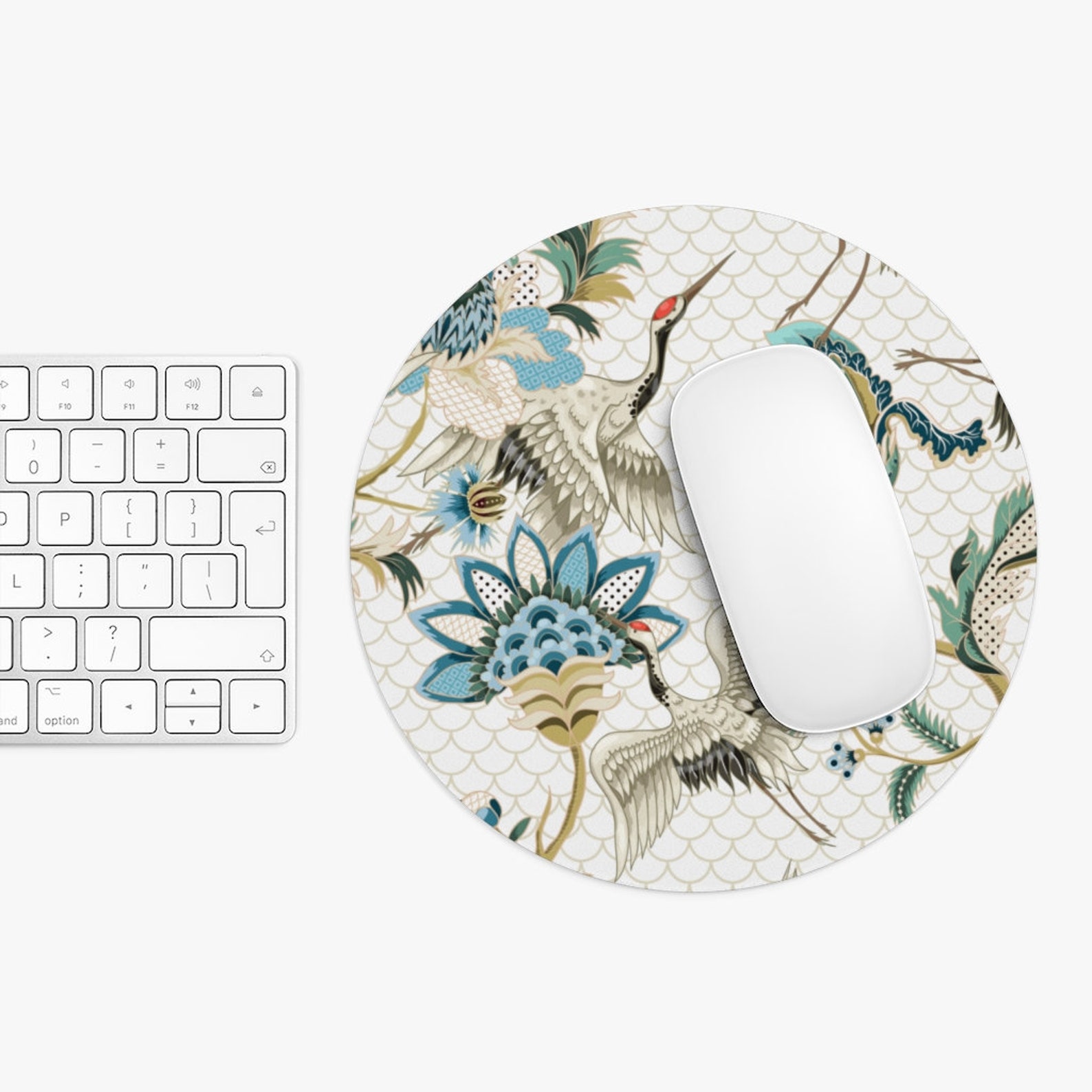 Japanese Mouse pad oriental office decor crane mouse pad asian Etsy