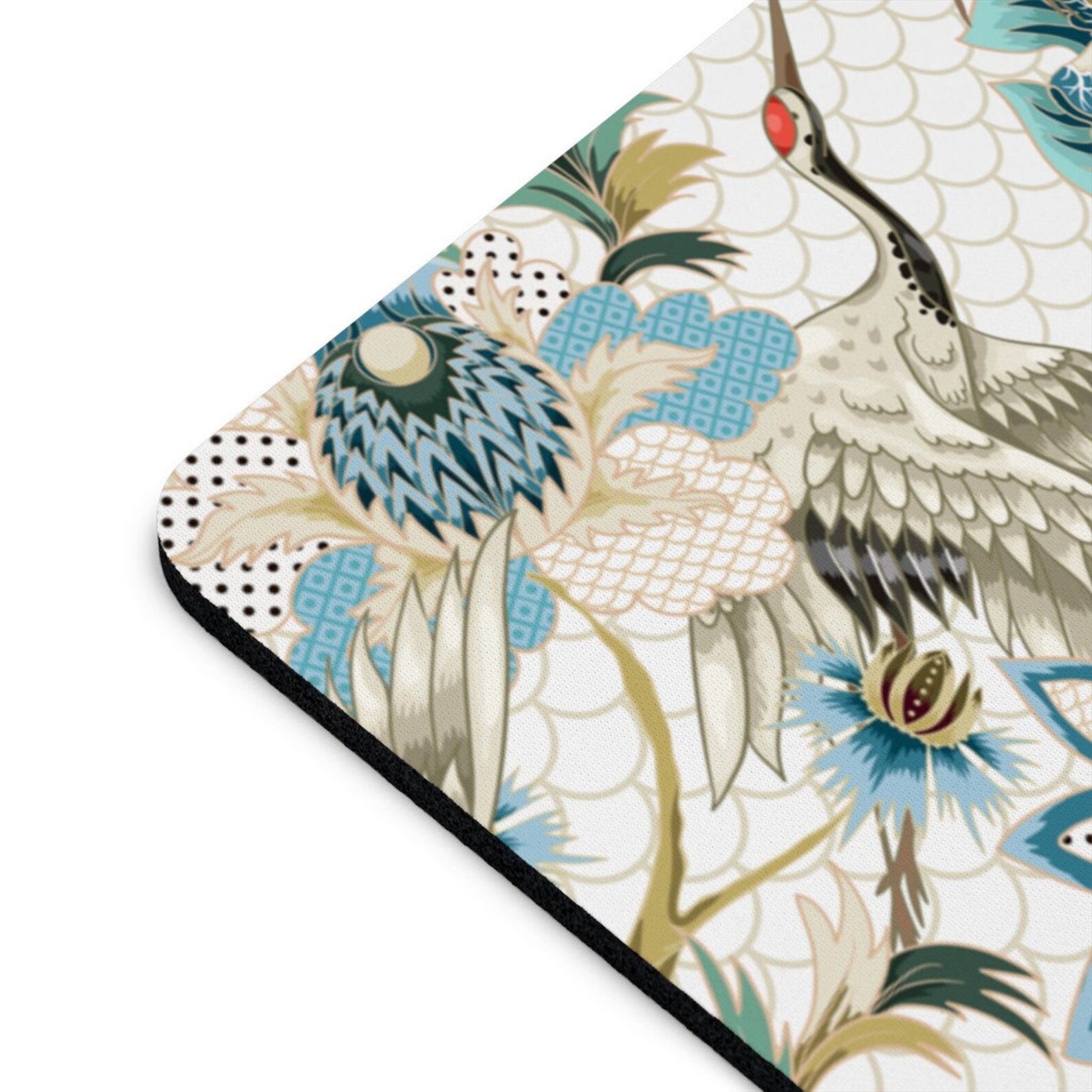 Japanese Mouse pad oriental office decor crane mouse pad asian Etsy