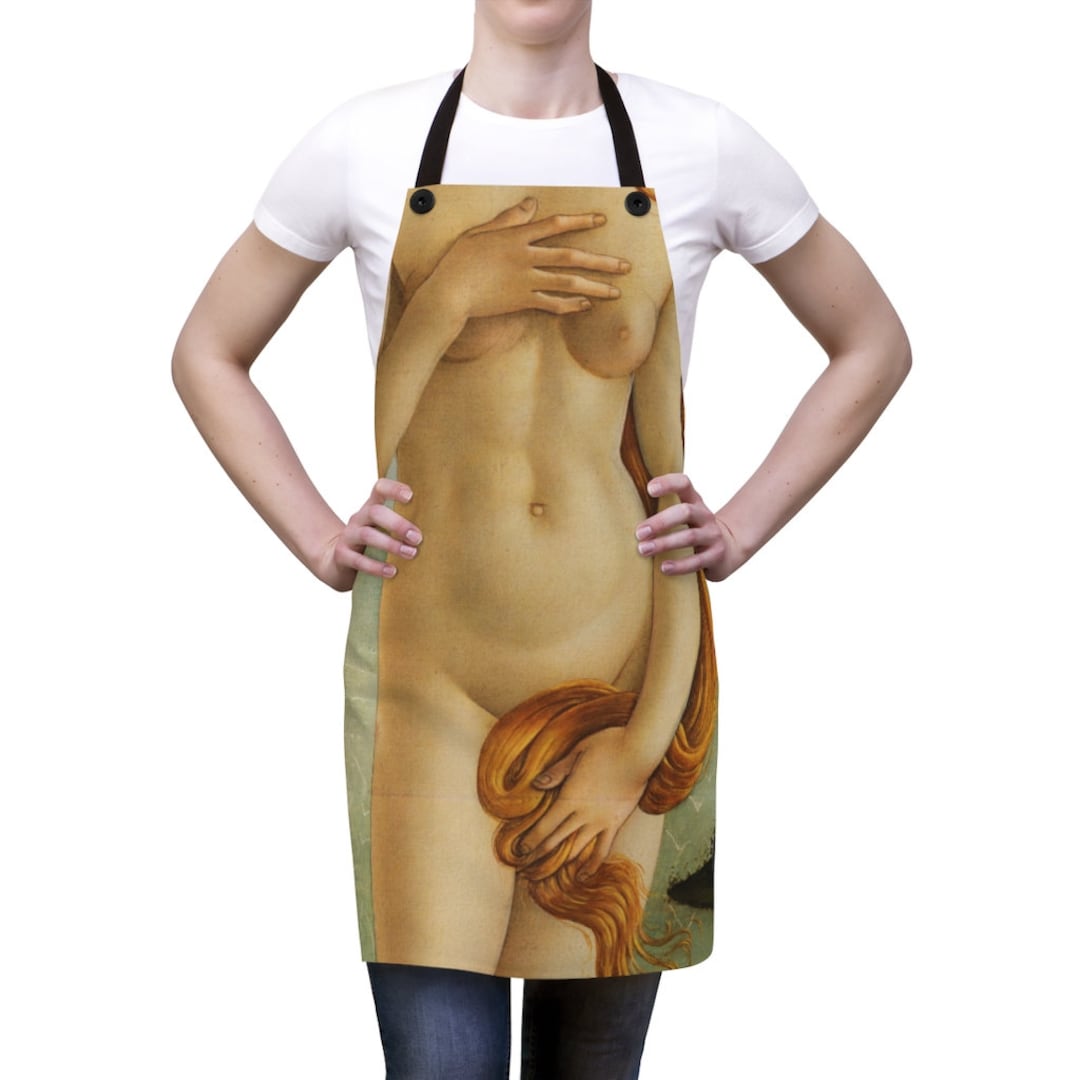 Funny Apron Birth of Venus Apron Art School Classes Apron Cooking Gift for Art Lover Renaissance Print Sexy Chef Apron Naked Body Grill Etsy Finland