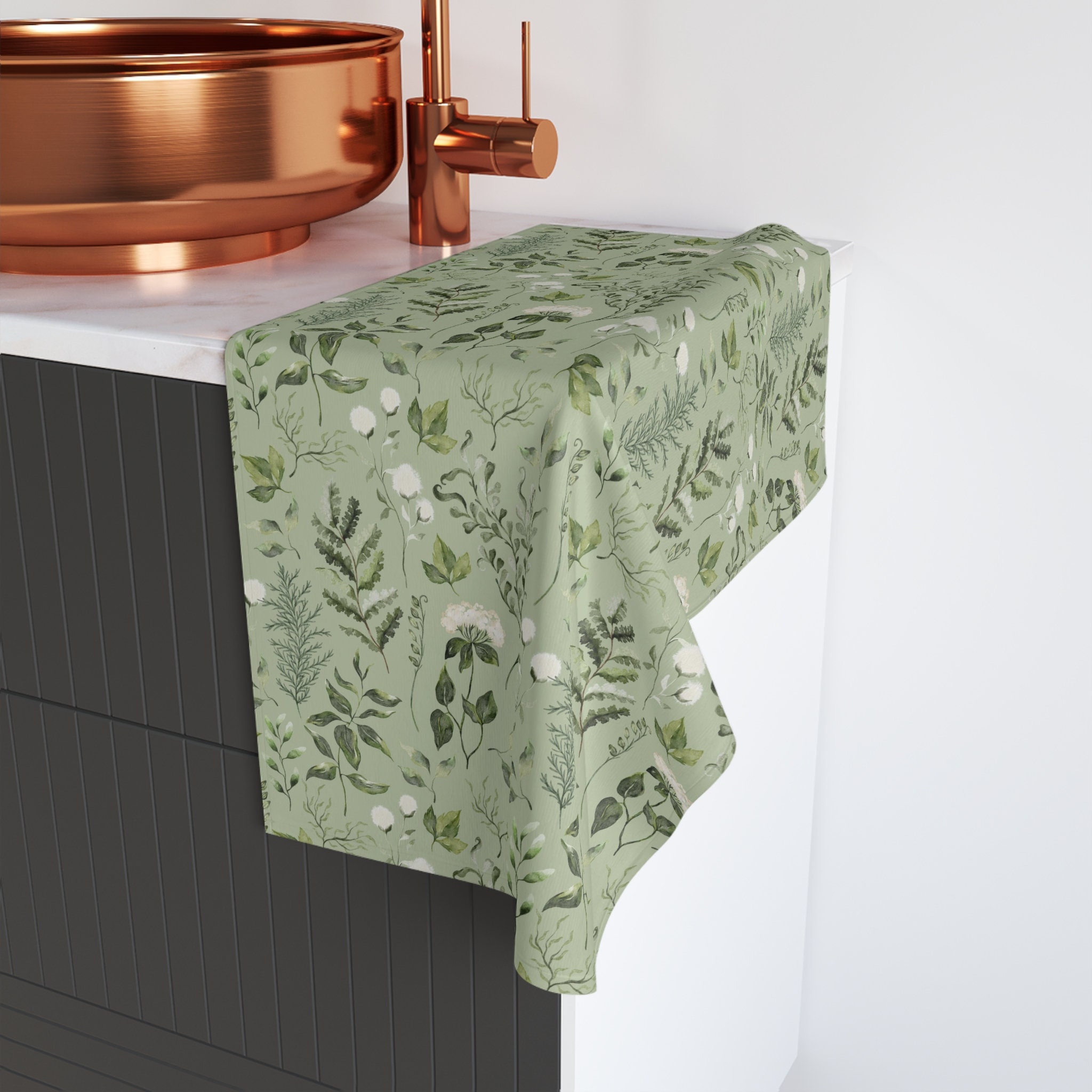 Couple of bath towels - Nice - Ginko Green From Tessitura