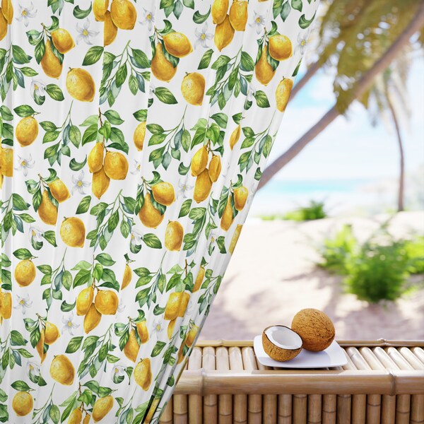 Lemon Curtains Etsy