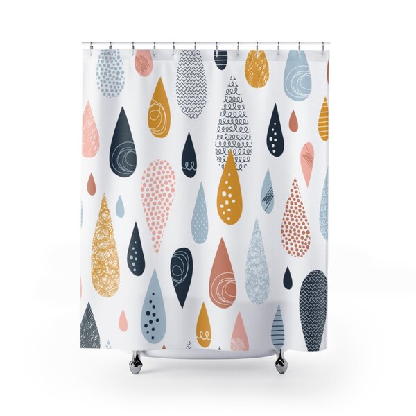 Kids Colorful Shower Curtains Etsy