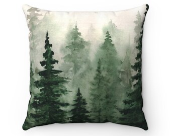 pine tree throw pillows