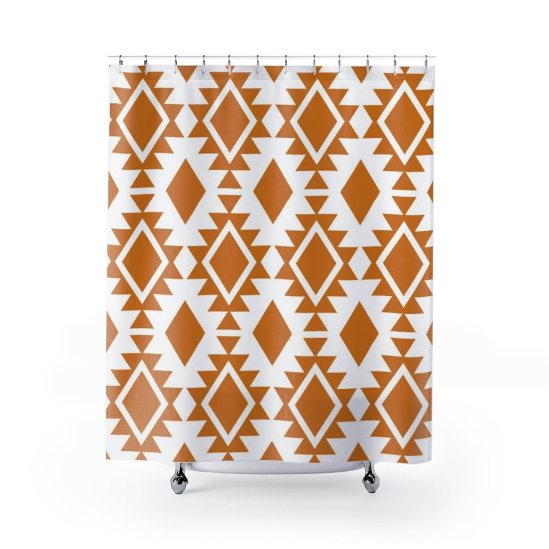 Boho Shower Curtain Bohemian Bathroom Decor Aztec Shower Curtain Boho