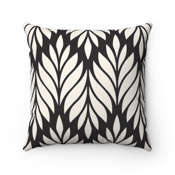 Palm Leaf Pillow Etsy