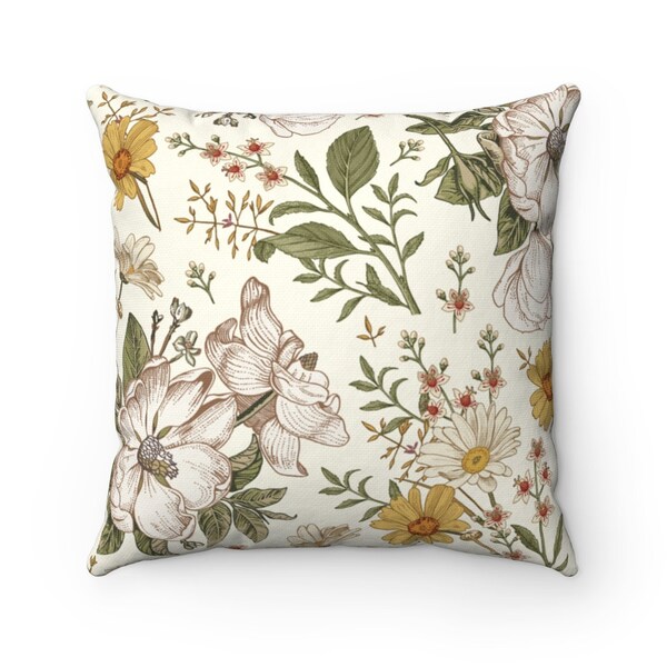 Floral Throw Pillows Etsy
