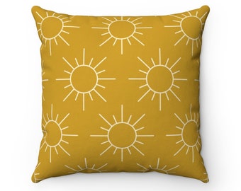 sun throw pillow