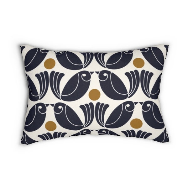 Yellow Lumbar Pillow Etsy