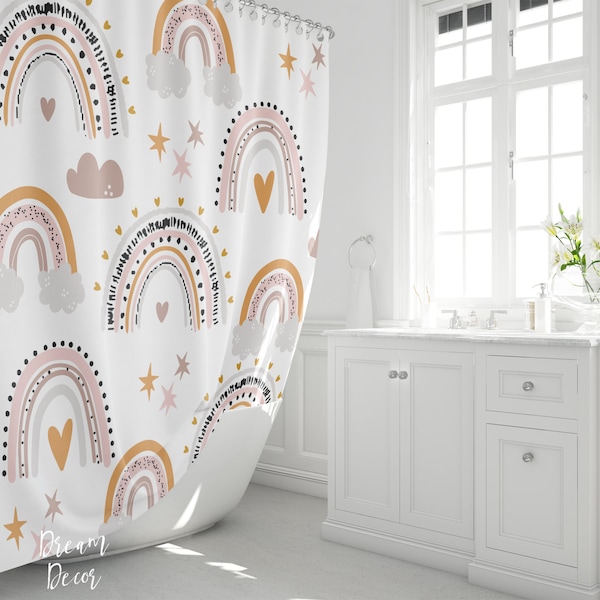 Rainbow Bathroom Etsy