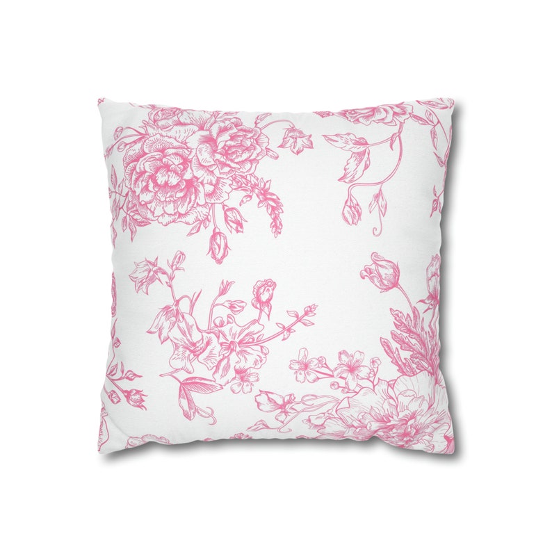 Shabby chic throw pillow cover blush pink pillow case floral home decor vintage flower bedroom decor romantic nursery decor girly image 2