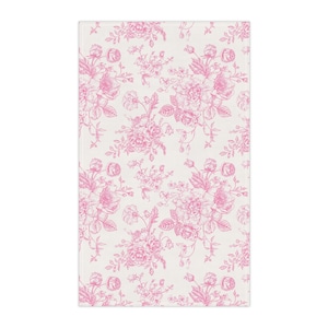 Roses Kitchen Towel Floral dish towel white pink kitchen decor flowers tea towel vintage hostess gift kitchenware housewarming elegant