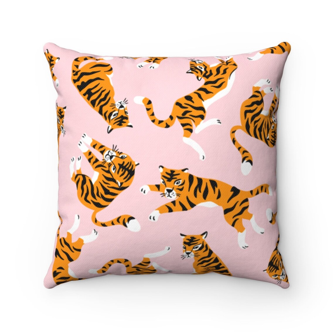 Tiger throw pillow cover animal print pillow cover tigers home Etsy