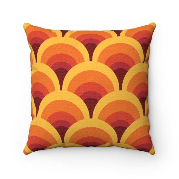 Yellow Orange Pillow Etsy