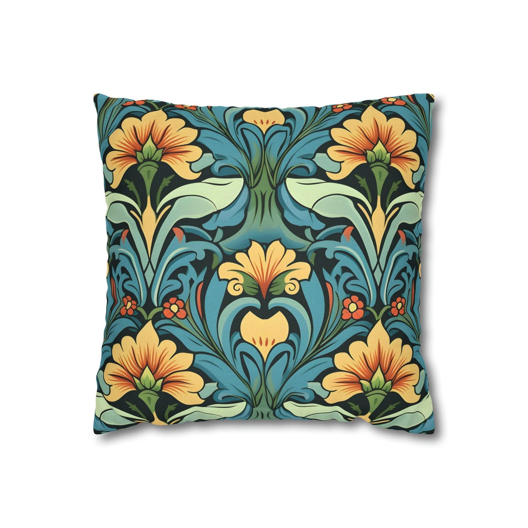 Art Deco Throw Pillow Case Vintage Pillow Cover Elegant Home Etsy