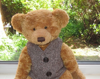 long teddy vest