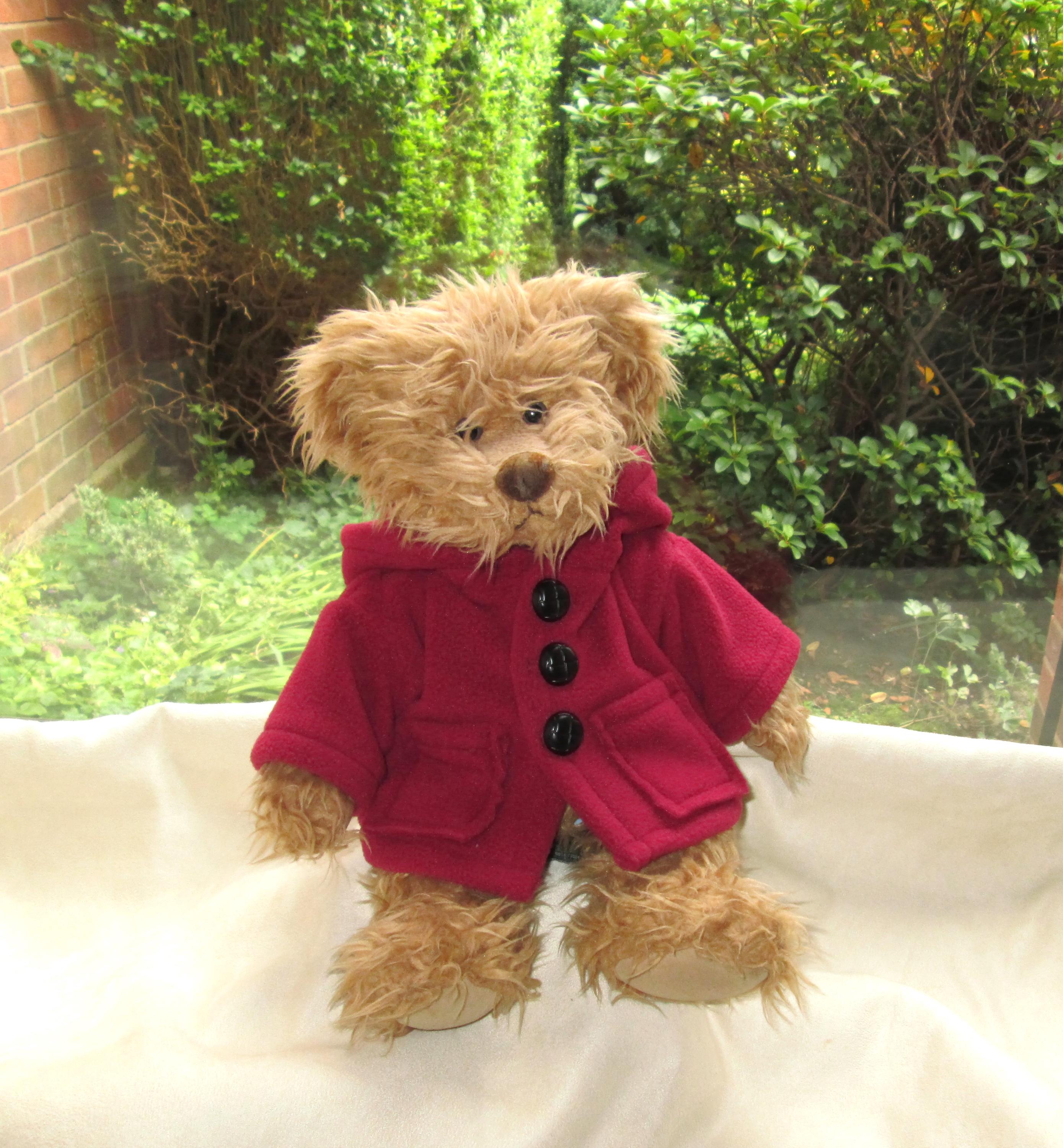 Maroon teddy bear jacket discount