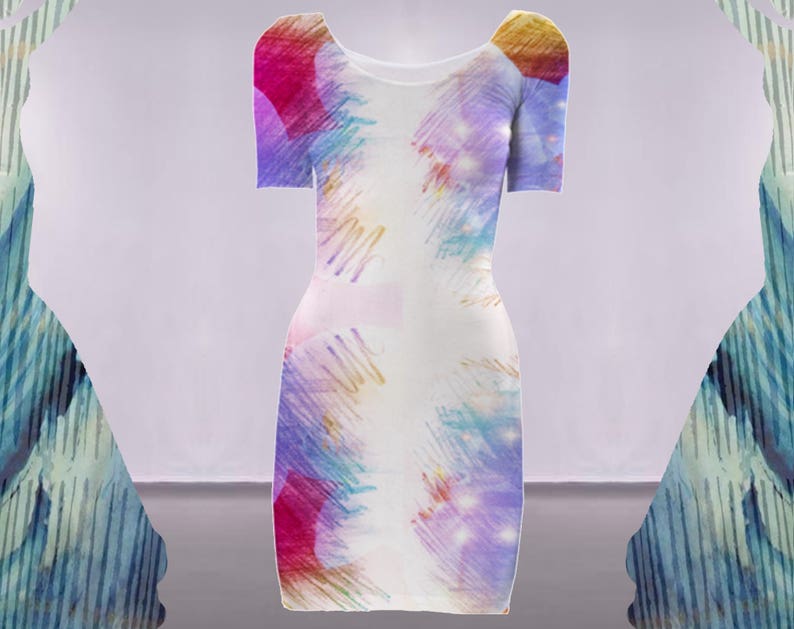 sky blue bodycon