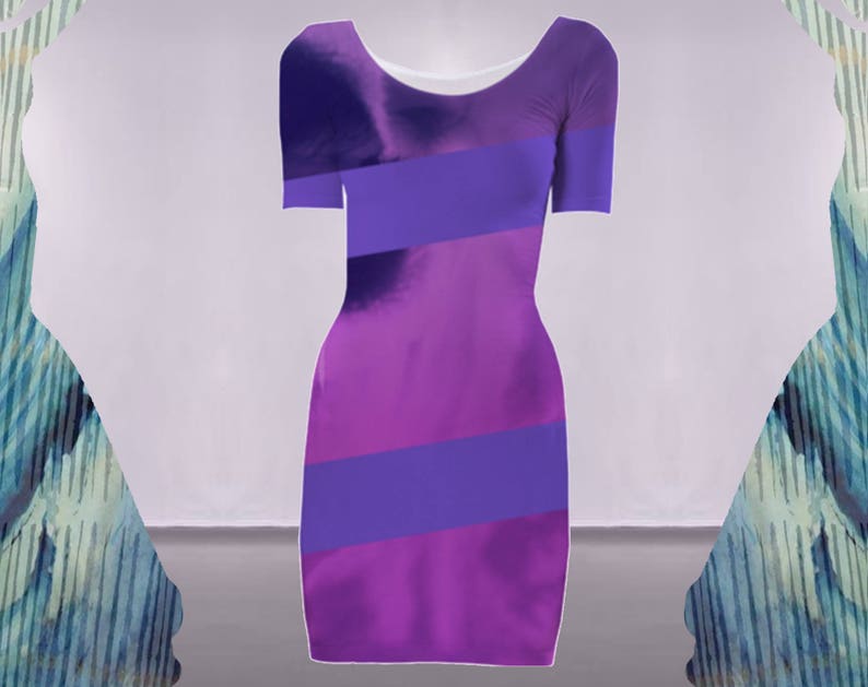 purple business casual dress