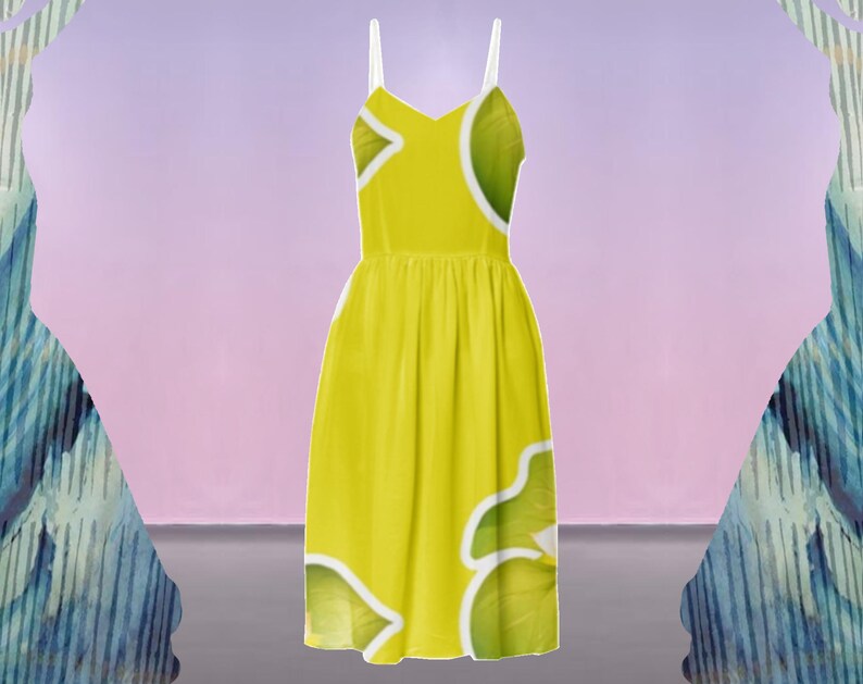 Spaghetti Strap Yellow Dress