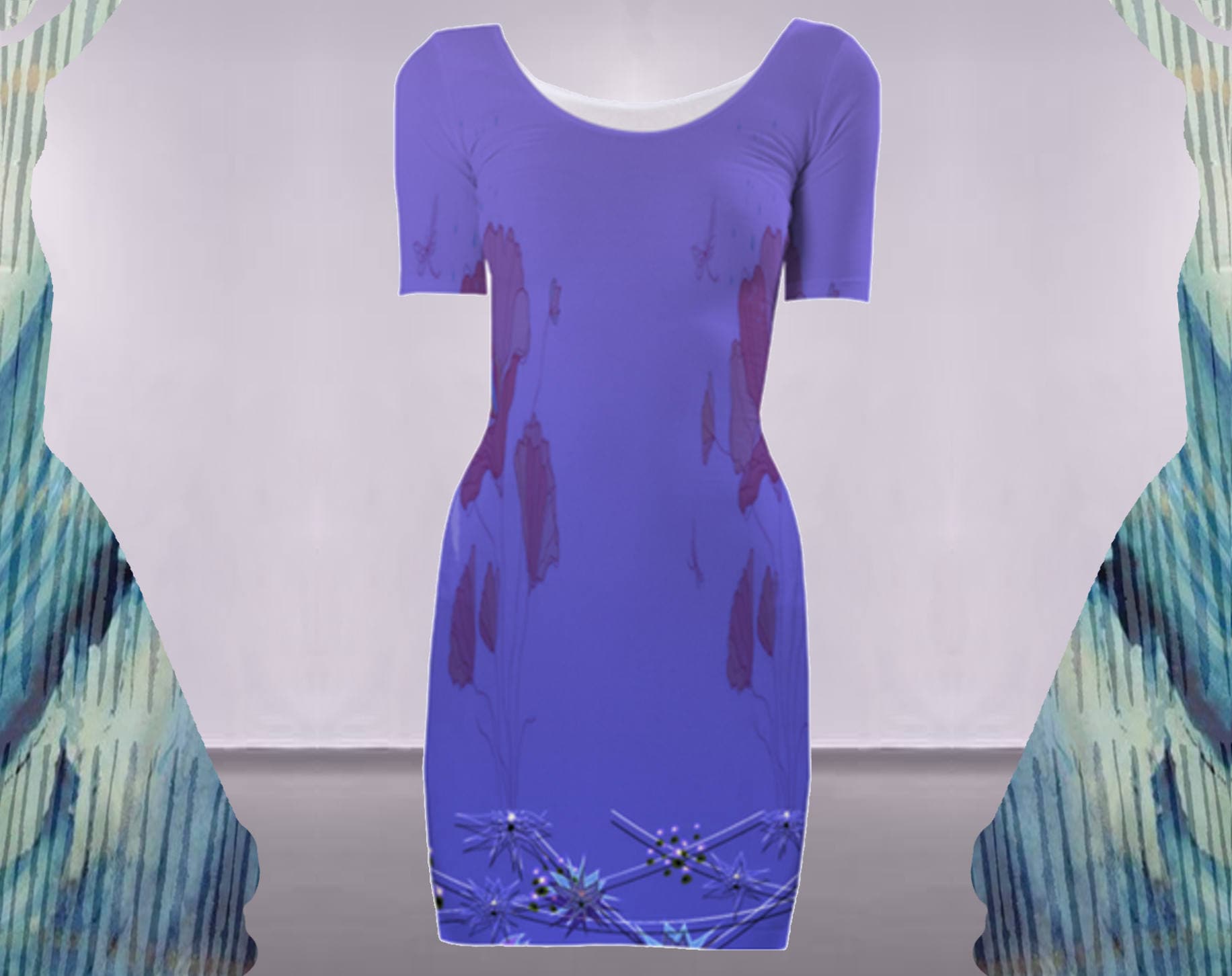 lavender bodycon dress