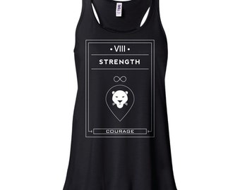 08 | Strength Tarot | Flowy Tank