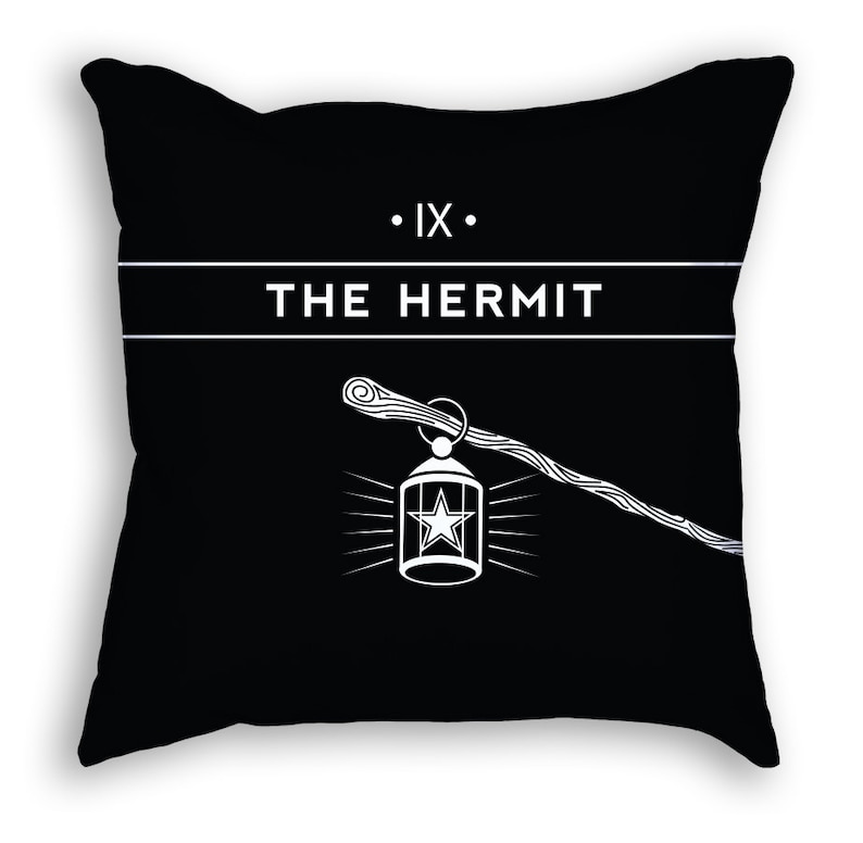 The Hermit Tarot Pillow image 1