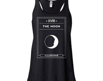 18 | The Moon Tarot | Flowy Tank