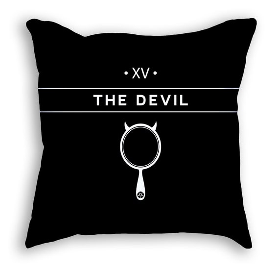 Devil Girl (Velvet) Throw Pillow
