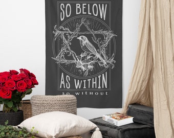 As above So Below Bird 34.5"x 56" | Tapestry Flag | Home Decor