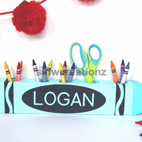 The Original Custom Crayon Shape Pencil & Crayon Holder Etsy