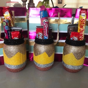 The Original Glitter Pencil Mason Jar Teacher Gift First day of school Back to school Desk Decor Teacher appreciation Virtual School image 2