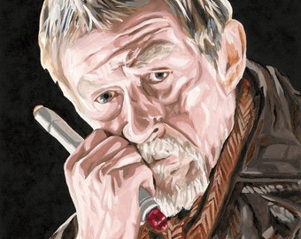 Doctor Who The War Doctor Original Painting Print