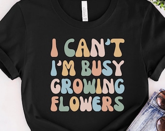 Flower Farmer T-Shirt, Growing Flowers Gift