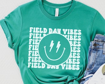 Field Day Vibes T-Shirt, School Fun Day Cotton Tee