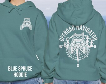 Offroad Navigator Hoodie: Comfort Colors UTV Driver Gift