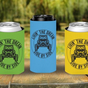 Livin' The Dream Side by Side Can Coozie, UTV Rider Gift afbeelding 4