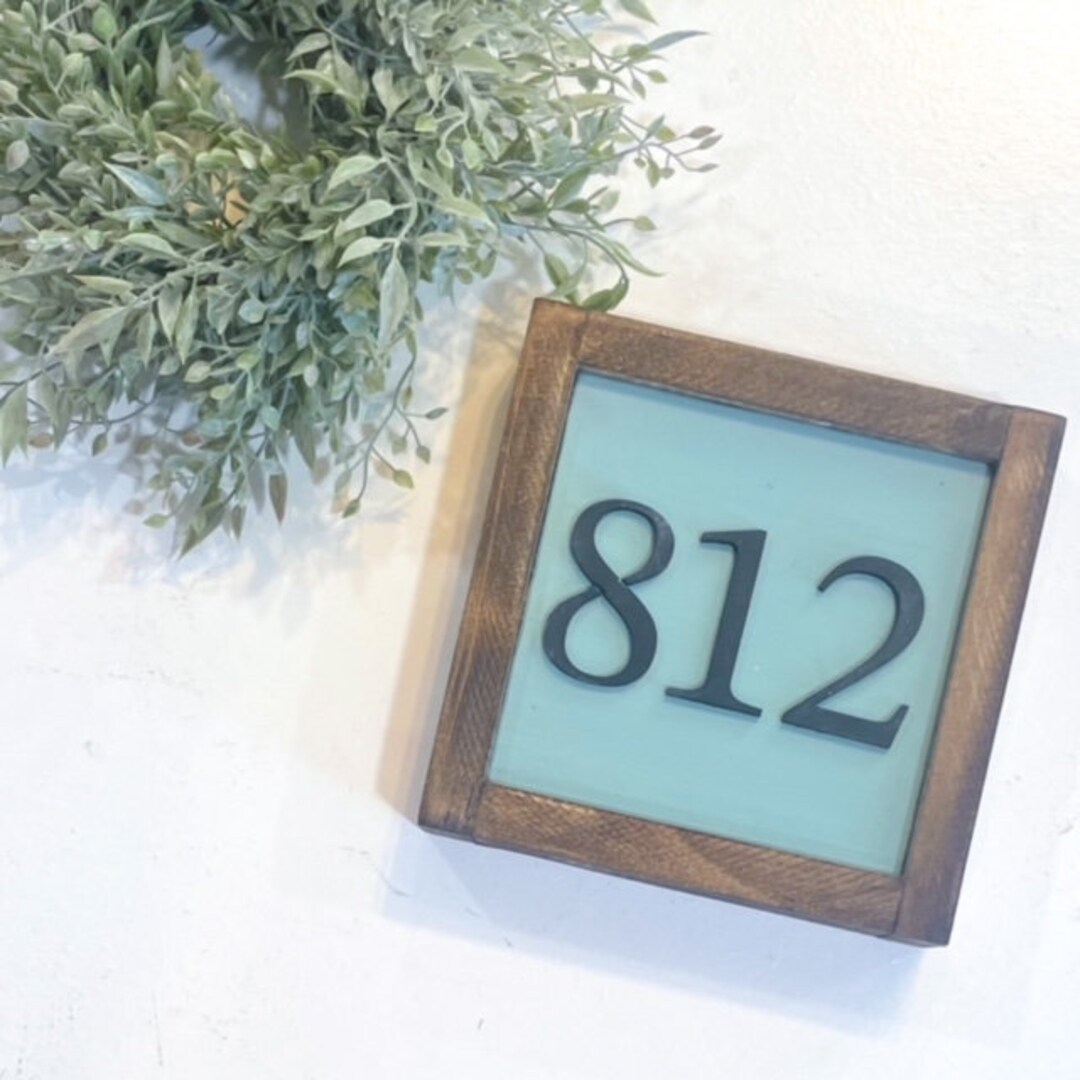 Area Code Framed Wooden Farmhouse Sign Local Decor Personalized Sign ...