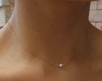 single crystal necklace