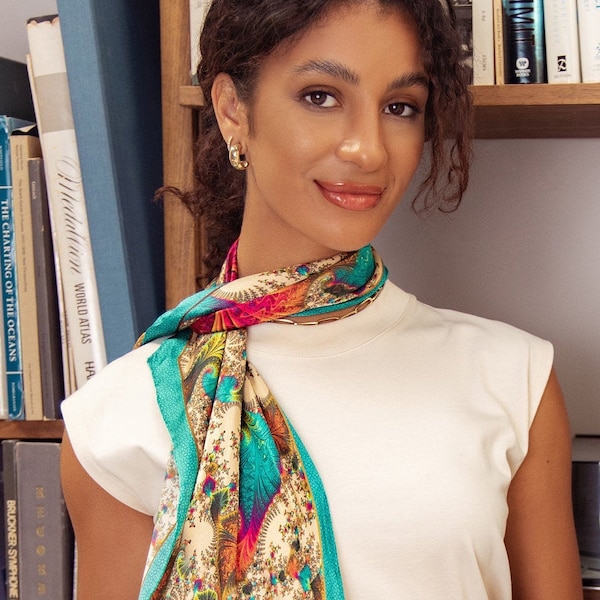 Small Neck Scarf Etsy