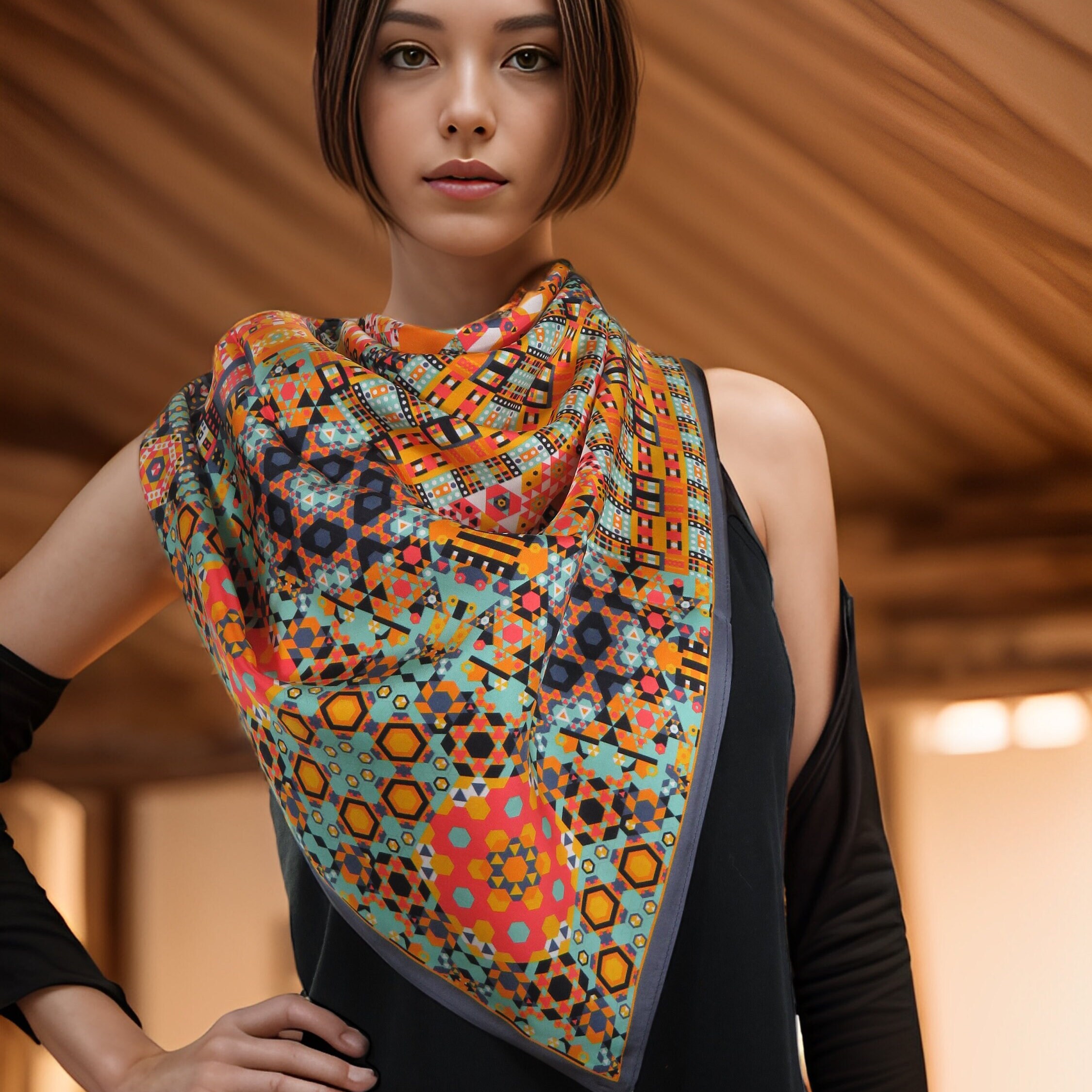 Écharpe D'anniversaire Pour Femme, écharpe Noire « Birthday Baddie » Avec Feuille D'argent Pour Anniversaire, Fille, Décorations Amusantes Et Joyeuses, Accessoires Pour Femmes Et Hommes