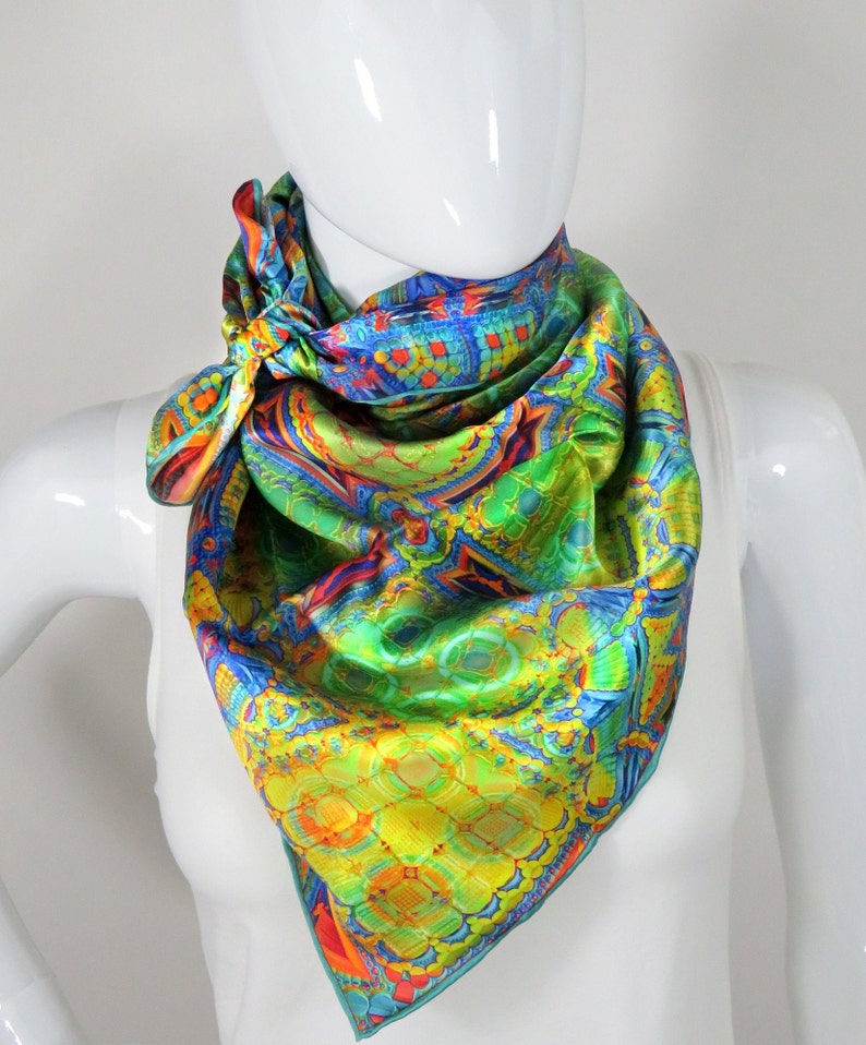 green square scarf