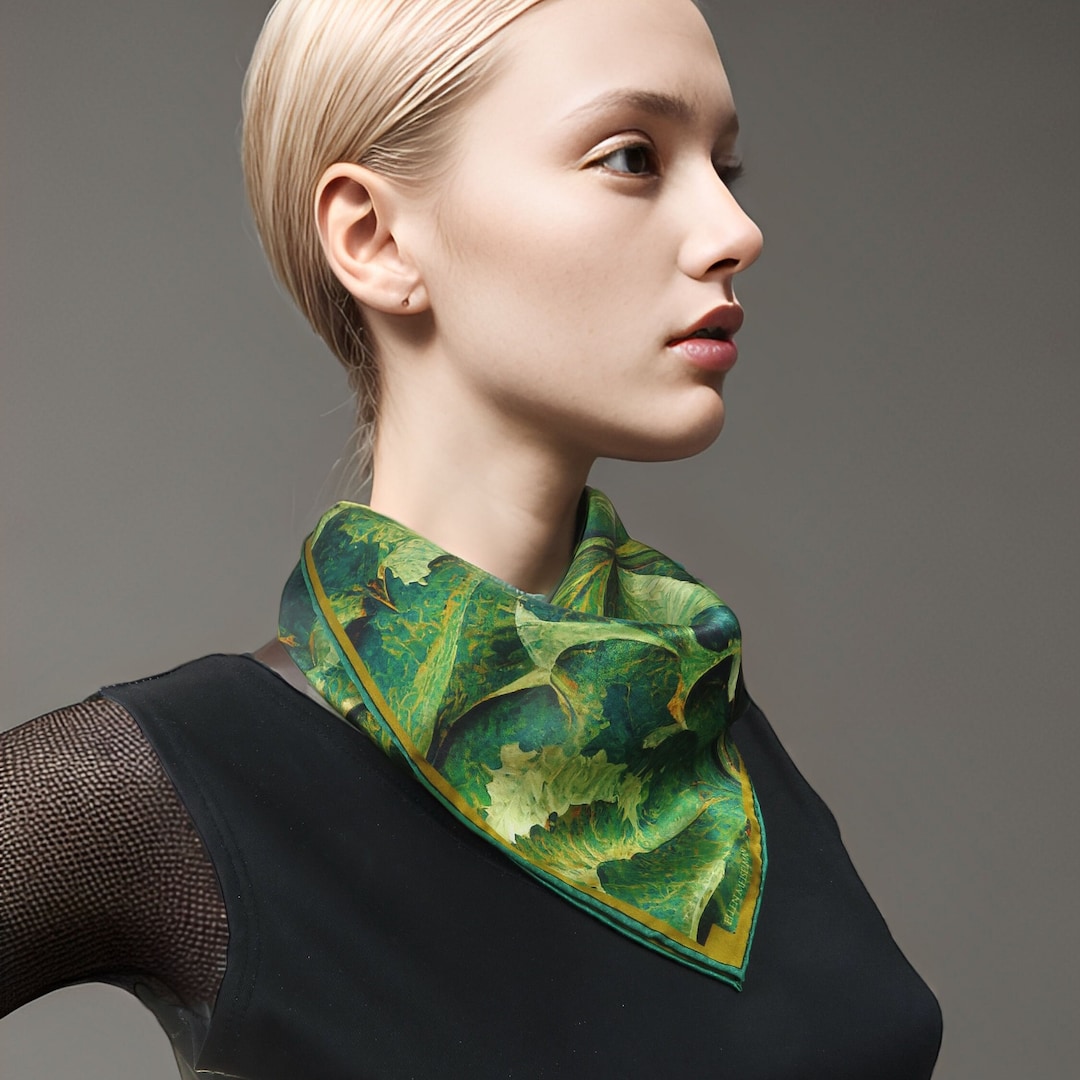 Green Cherub Silk Scarf main image 1
