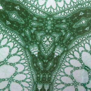 Long Silk Scarf Shawl, Scarves for Women, Unique scarves. Appreciation Gift for woman, Wings of Inspiration, Green Meditation shawl image 6