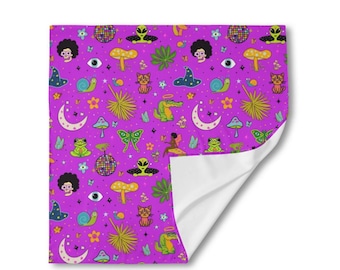 Hulaween Festival Scarf: Magical Creatures, Fairies, Mushrooms