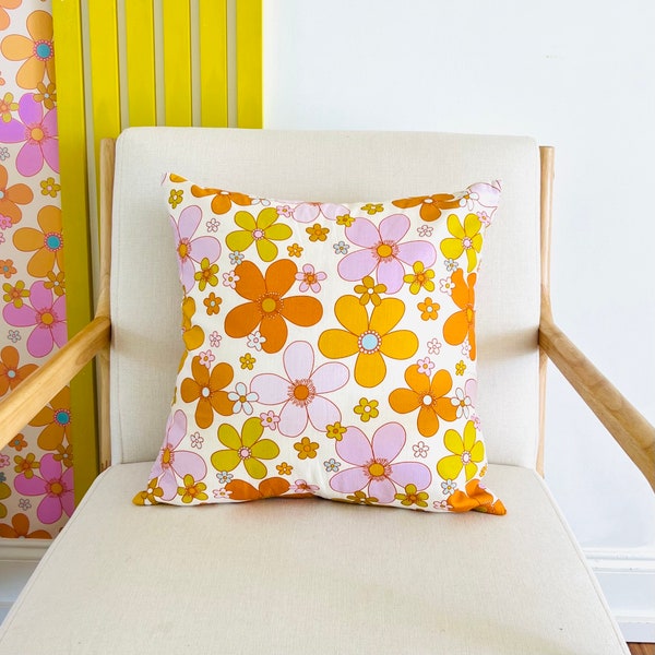Flower Pillow Etsy